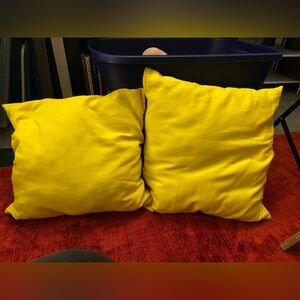 Bright Yellow Throw Pillows